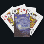Vincent Van Gogh Starry Night Vintag Kunstkunst Spielkarten<br><div class="desc">Vincent van Gogh Starry Night Fine Art Painting Starry Night ist ein Gemälde des niederländischen post-impressionistischen Künstlers Vincent van Gogh. Der blaue Nachthimmel ist voll von wirbelnden Wolken, Sternen und einem hellen Halbmond. Die Sternennacht ist die einzige Nacht in der Serie von Ausblicken aus seinem Schlafzimmerfenster. Bewegung: Post-Impressionismus. Schöne, kunstvoll...</div>