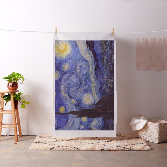 Vincent Van Gogh Starry Night Vintag Kunstkunst Stoff (Beispiel)