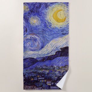 Vincent Van Gogh Starry Night Vintag Kunstkunst Strandtuch