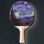Vincent Van Gogh Starry Night Vintag Kunstkunst Tischtennis Schläger<br><div class="desc">Vincent van Gogh Starry Night Fine Art Painting Starry Night ist ein Gemälde des niederländischen post-impressionistischen Künstlers Vincent van Gogh. Der blaue Nachthimmel ist voll von wirbelnden Wolken, Sternen und einem hellen Halbmond. Die Sternennacht ist die einzige Nacht in der Serie von Ausblicken aus seinem Schlafzimmerfenster. Bewegung: Post-Impressionismus. Schöne, kunstvoll...</div>