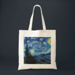 Vincent Van Gogh Starry Night Vintag Kunstkunst Tragetasche<br><div class="desc">Vincent Van Gogh Starry Night Vintag Fine Art Toag</div>
