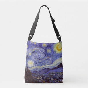 Vincent Van Gogh Starry Night Vintag Kunstkunst Tragetaschen Mit Langen Trägern