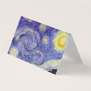 Vincent Van Gogh Starry Night Vintag Kunstkunst Visitenkarten