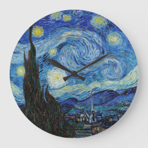 Vincent Van Gogh Starry Night Vintage Fine Art Große Wanduhr