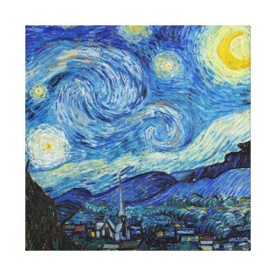 Vincent Van Gogh Starry Night Vintage Kunstgeschic Leinwanddruck