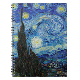 Vincent Van Gogh Starry Night Vintage Kunstgeschic Notizblock