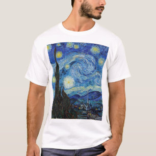 Vincent Van Gogh Starry Night Vintage Kunstgeschic T-Shirt