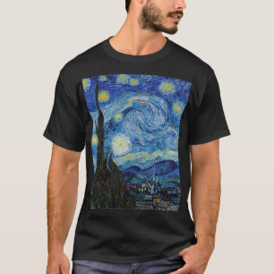Vincent Van Gogh Starry Night Vintage Kunstgeschic T-Shirt