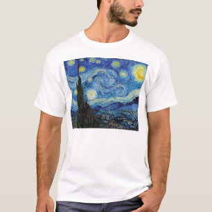 Vincent Van Gogh Starry Night Vintage Kunstgeschic T-Shirt