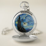 Vincent Van Gogh Starry Night Vintage Kunstgeschic Taschenuhr<br><div class="desc">Vincent Van Gogh Starry Night Vintag Fine Art Pocket</div>