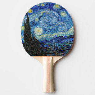 Vincent Van Gogh Starry Night Vintage Kunstgeschic Tischtennis Schläger