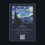 Vincent Van Gogh Starry Night Wedding Begleitkarte<br><div class="desc">Erstellen Sie Ihre eigenen personalisierten Hochzeitskarten mit Vincent Van Gogh Starry Night Painting.</div>