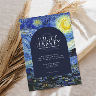 Vincent Van Gogh Starry Night Wedding Einladung