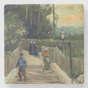 Vincent van Gogh - Steiler Weg in Montmartre Steinuntersetzer