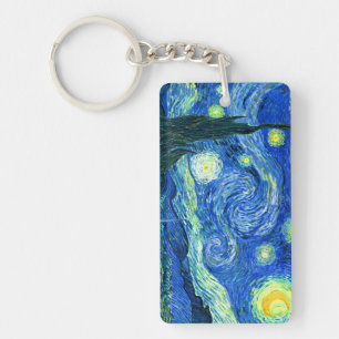 Vincent van Gogh sternenklare Nacht Schlüsselanhänger