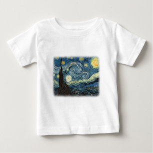 Vincent van Gogh, Sternennacht. Berühmte Kunst. Baby T-shirt