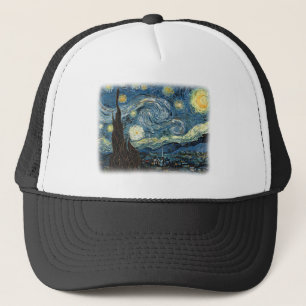 Vincent van Gogh, Sternennacht. Berühmte Kunst. Truckerkappe