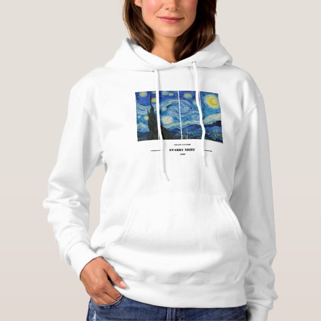 Vincent Van Gogh Sternennacht Hoodie (Vorderseite)