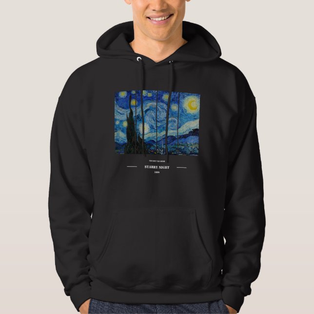 Vincent Van Gogh Sternennacht Hoodie (Vorderseite)