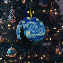 Vincent Van Gogh Sternennacht Keramik-Weihnachtsba