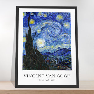 Vincent Van Gogh Sternennacht Poster