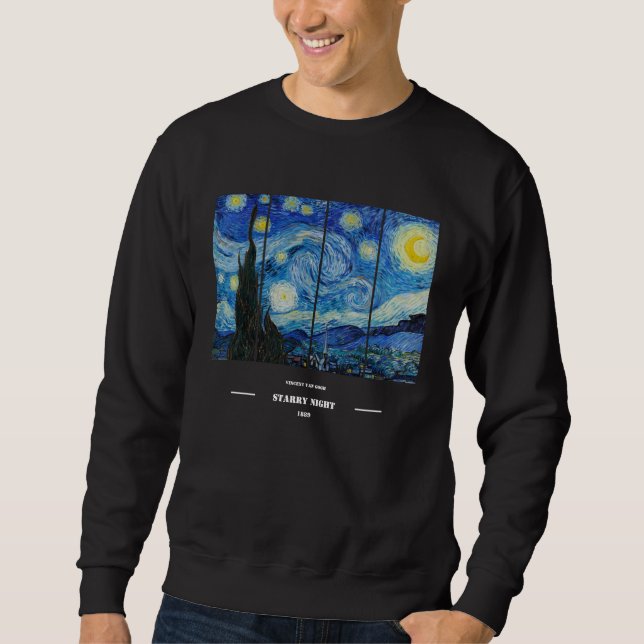 Vincent Van Gogh Sternennacht Sweatshirt  (Vorderseite)