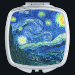 Vincent van Gogh-Sternennacht Taschenspiegel<br><div class="desc">Van Goghs berühmtes Gemälde "Die Sternennacht". Während seines  am Asyl von Saint Remy in den 1880er Jahren malte van Gogh die sanften Hügel und Zypressenbäume,  die er aus seinem Fenster sah.  Digitale Verstärkung durch PixDezines.Copyright © 2008-2016 PixDezines.com™ und PixDezines™ auf zazzle.com. Alle Rechte vorbehalten.</div>