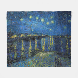 Vincent van Gogh - Sternennacht über der Rhone Fleecedecke