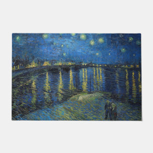 Vincent van Gogh - Sternennacht über der Rhone Fußmatte
