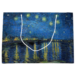 Vincent van Gogh - Sternennacht über der Rhone Große Geschenktüte