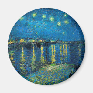 Vincent Van Gogh Sternennacht über der Rhone Magnet