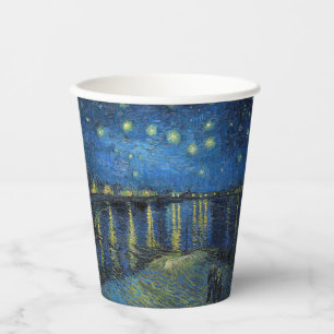 Vincent van Gogh - Sternennacht über der Rhone Pappbecher