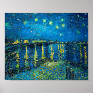 Vincent Van Gogh Sternennacht über der Rhone Poster