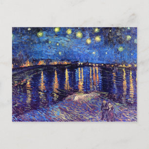 Vincent Van Gogh - Sternennacht über der Rhone Postkarte