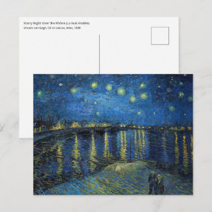 Vincent van Gogh - Sternennacht über der Rhone Postkarte