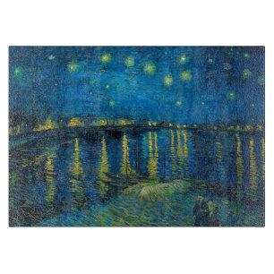 Vincent Van Gogh Sternennacht über der Rhone Schneidebrett
