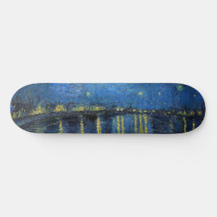 Vincent van Gogh - Sternennacht über der Rhone Skateboard