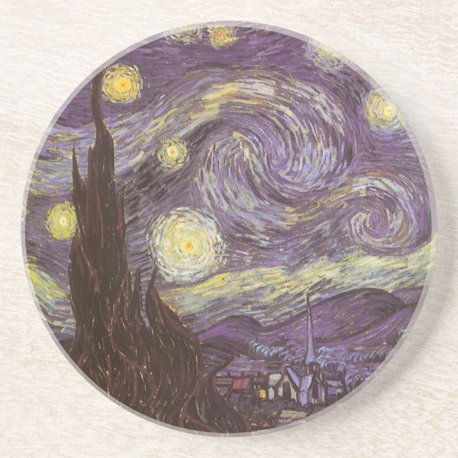 Vincent van Gogh - Sternennacht Untersetzer (Vorne)
