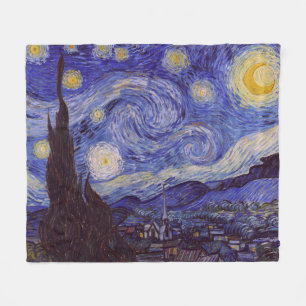 Vincent Van Gogh Sternennacht Vintage-Fine-Art-Kun Fleecedecke