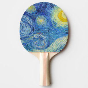 Vincent Van Gogh Sternennacht Vintage-Fine-Art-Kun Tischtennis Schläger