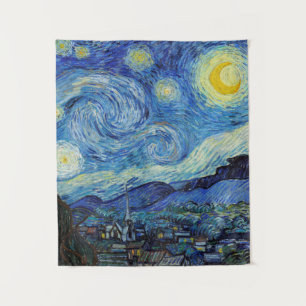 Vincent Van Gogh Sternennacht Vintage-Fine-Art-Kun Wandteppich