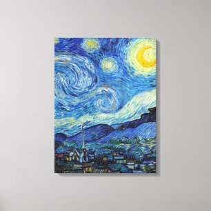 Vincent Van Gogh Sternennacht Vintage-Fine-Art Leinwanddruck