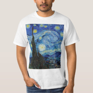 Vincent Van Gogh Sternennacht Vintage-Fine-Art T-Shirt