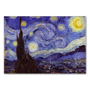 Vincent Van Gogh Sternennacht Vintage-Fine-Art Tischnummer