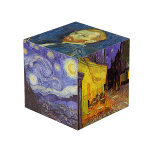Vincent Van Gogh Sternennacht Vintage-Fine-Art Würfel