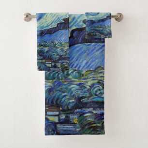 Vincent Van Gogh Sternennacht Vintage Kunst Badhandtuch Set