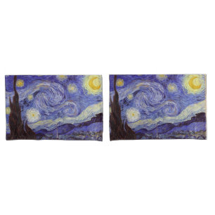 Vincent Van Gogh Sternennacht Vintage Kunst Kissenbezug