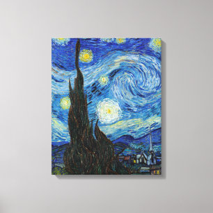 Vincent Van Gogh Sternennacht Vintage Kunst Leinwanddruck