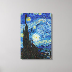 Vincent Van Gogh Sternennacht Vintage Kunst Leinwanddruck