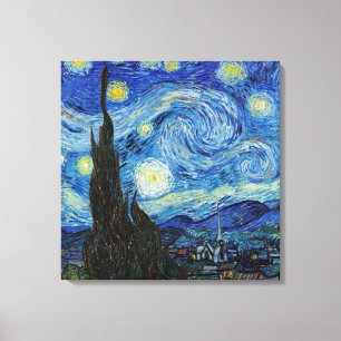 Vincent Van Gogh Sternennacht Vintage Kunst Leinwanddruck